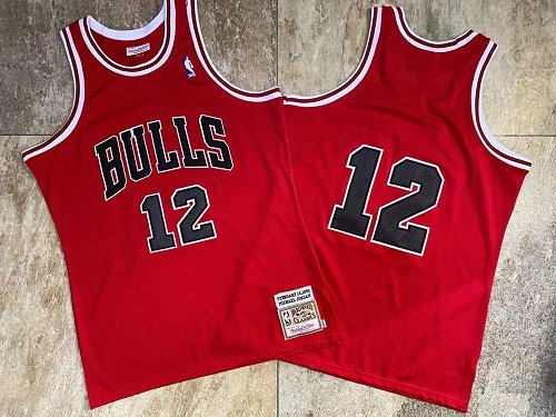 Cheap NBA Chicago Bulls 12 Jordan red Jerseys